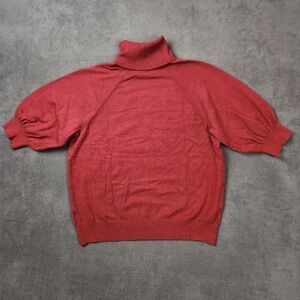 Elegant Red Cowl Neck Sweater